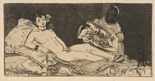 Olympia (small plate) — Édouard Manet