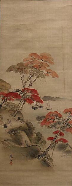 Maple Viewing at Kai'anji Temple — Shibata Zeshin