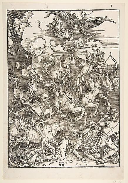 The Four Horsemen, from "The Apocalypse" — Albrecht Dürer