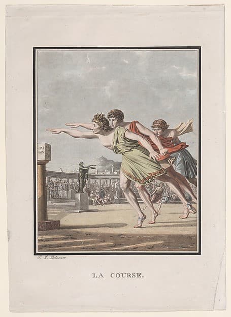 La Course, from "Hero and Leander" — Philibert-Louis Debucourt