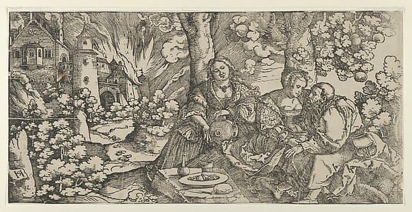 Lot and his Daughters — Hans Leonard Schäufelein