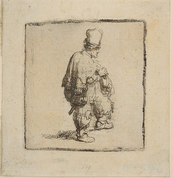Polander Standing with Arms Folded — Rembrandt van Rijn