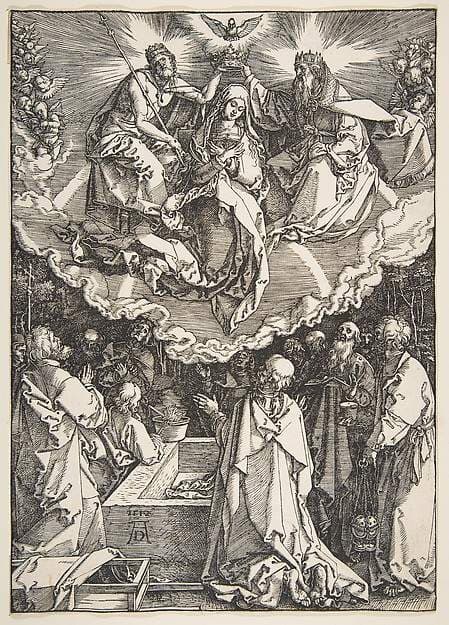 The Assumption and Coronation of the Virgin, from The Life of the Virgin — Albrecht Dürer