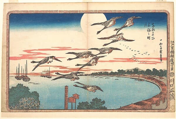 Takanawa no Meigetsu|東都名所　高輪之明月|Full Moon at Takanawa — Andō Hiroshige