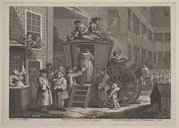 The Stage Coach, or Country Inn Yard — William Hogarth