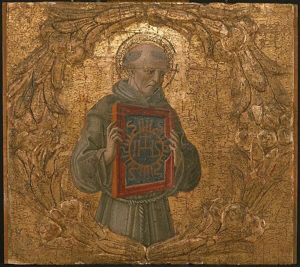 Saint Bernardino of Siena — Benvenuto di Giovanni
