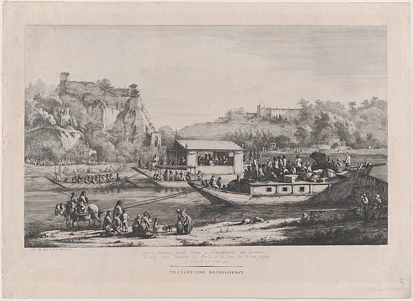 Pope Pius VII on the Saône — Jean-Jacques de Boissieu