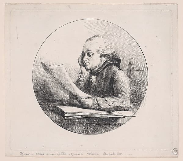 Portrait of a Man Reading — Vivant Denon