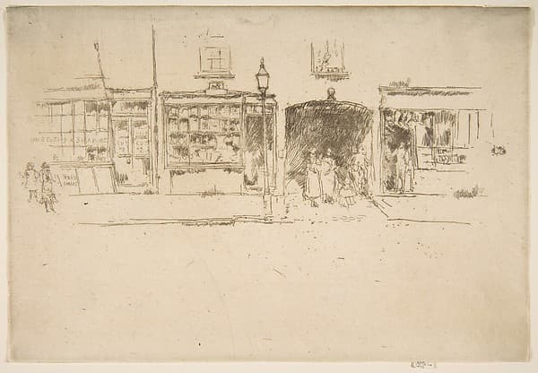 The Barber's (The Barber's Shop, Chelsea) — James Abbott McNeill Whistler