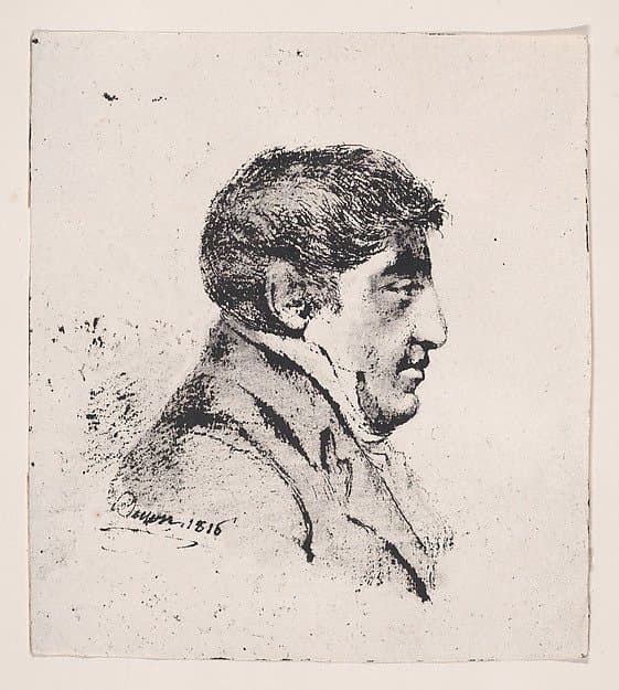 Portrait, head of a man — Vivant Denon