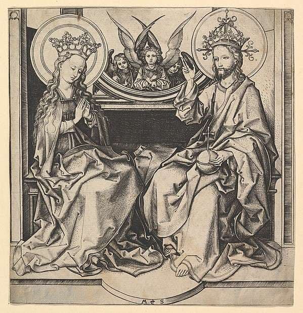 The Enthronement of the Virgin — Martin Schongauer