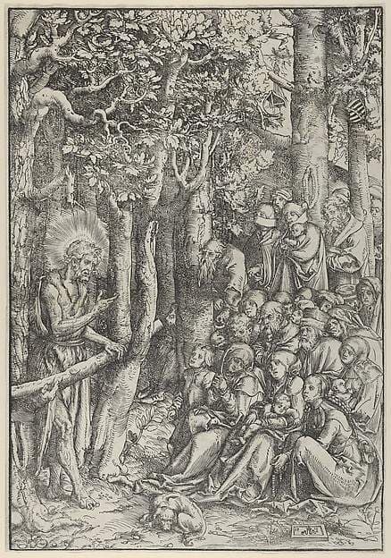 The Sermon of St. John the Baptist — Lucas Cranach the Elder