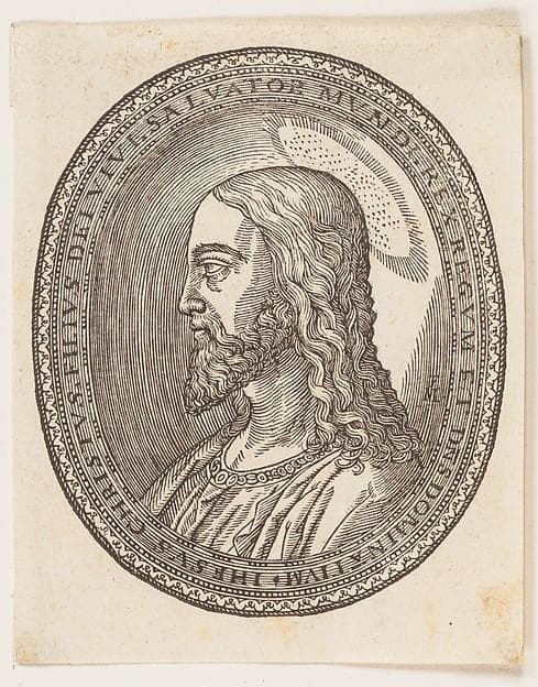Christ, left profile — Melchior Lorch