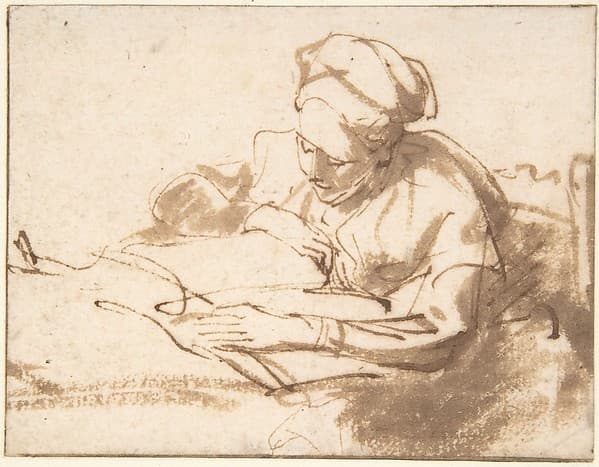 Woman Reading — Rembrandt van Rijn
