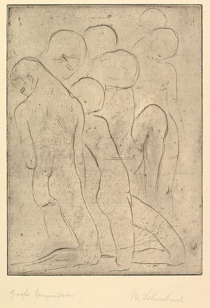 Composition (Große Komposition) — Wilhelm Lehmbruck
