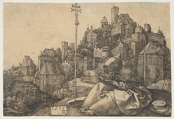 Saint Anthony Reading — Albrecht Dürer