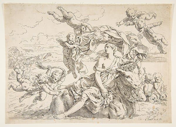Rape of Europa — Simone Cantarini