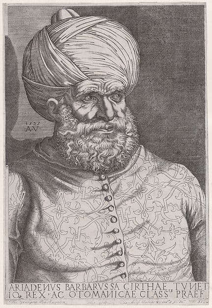 Portrait of Barbarossa — Agostino dei Musi