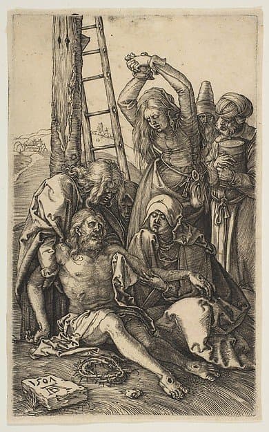The Lamentation, from "The Passion" — Albrecht Dürer