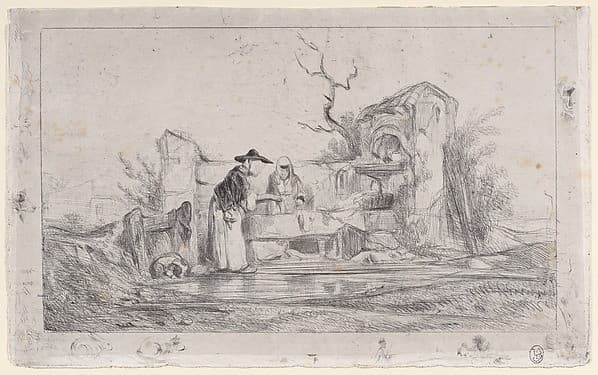 The Washerwomen — Alexandre-Gabriel Decamps