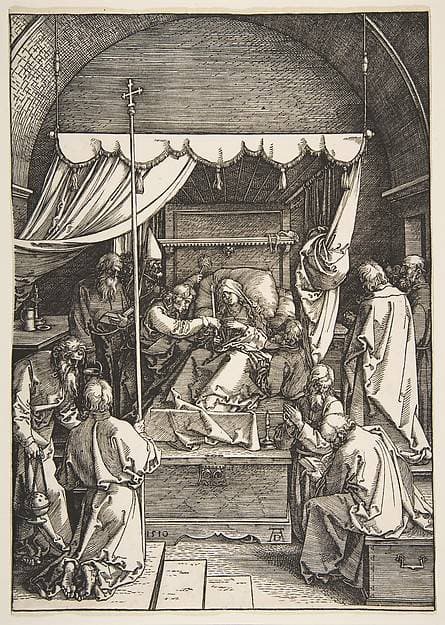 The Death of the Virgin, from The Life of the Virgin — Albrecht Dürer