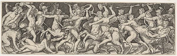 Plate VIII from Battles and Victories (Combats et Triomphes) — Etienne Delaune
