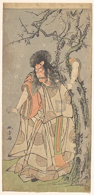 The Fifth Ichikawa Danjuro as a Court Noble (Kuge) — Katsukawa Shunshō