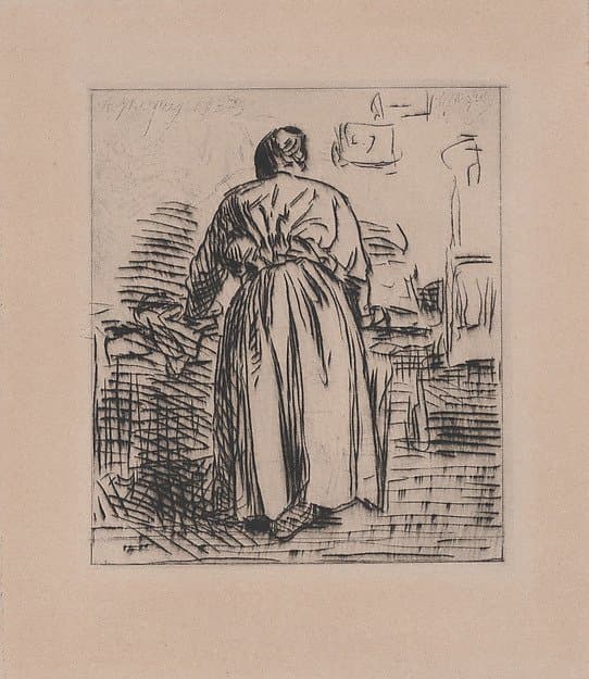 The Ironing Woman — Charles Émile Jacque
