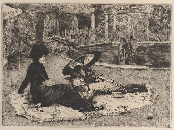 On the Grass — James Tissot