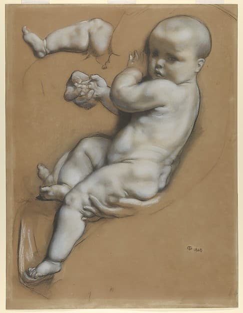 Studies of a baby — Frederick Goodall