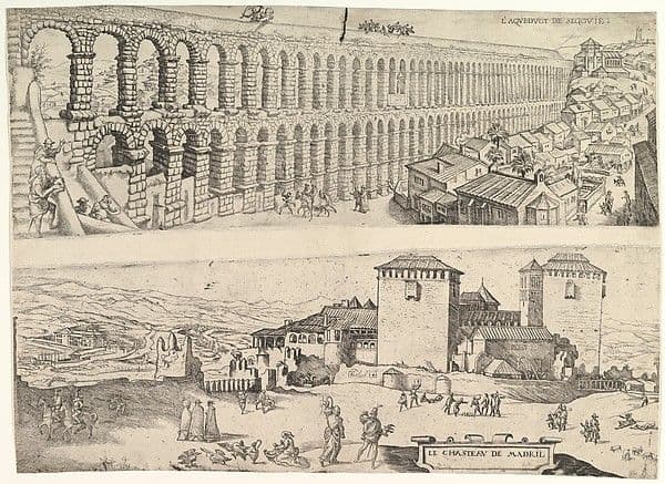 The Aqueduct at Segovia and The Castle of Madrid — Jan Cornelisz Vermeyen