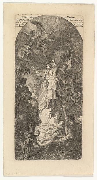 St. James the Greater Preaching — Martin Johann Schmidt