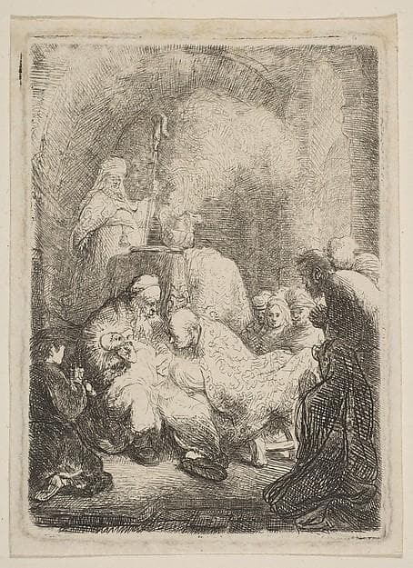 The Circumcision: Small Plate — Rembrandt van Rijn
