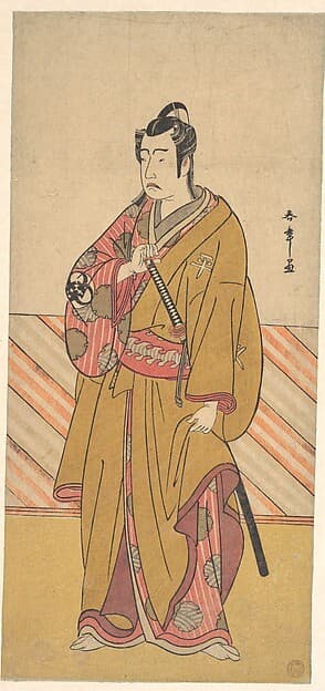 The Actor Bando Mitsugorō I as one of the Conen Otoko or Five Kyokaku — Katsukawa Shunshō