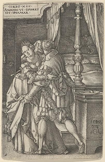 Amnon Violating Tamar — Heinrich Aldegrever