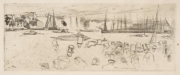 The Penny Boat (Penny Passengers, Limehouse) — James Abbott McNeill Whistler