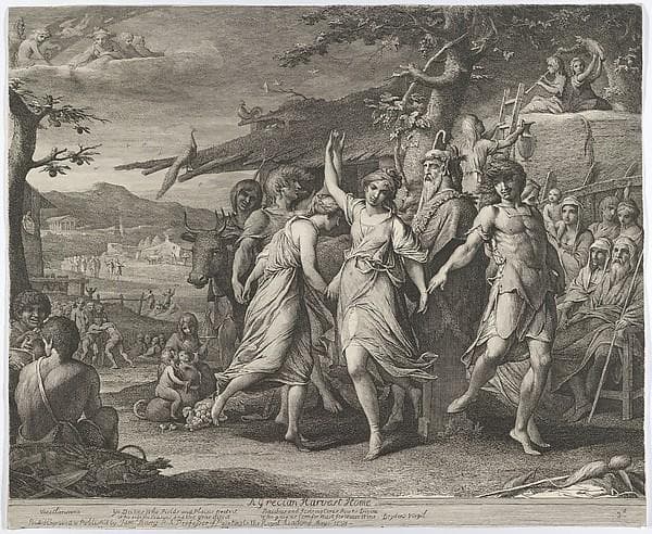 A Grecian Harvest-Home, or Thanksgiving to the Rural Deities, Ceres, Bacchus, etc. — James Barry