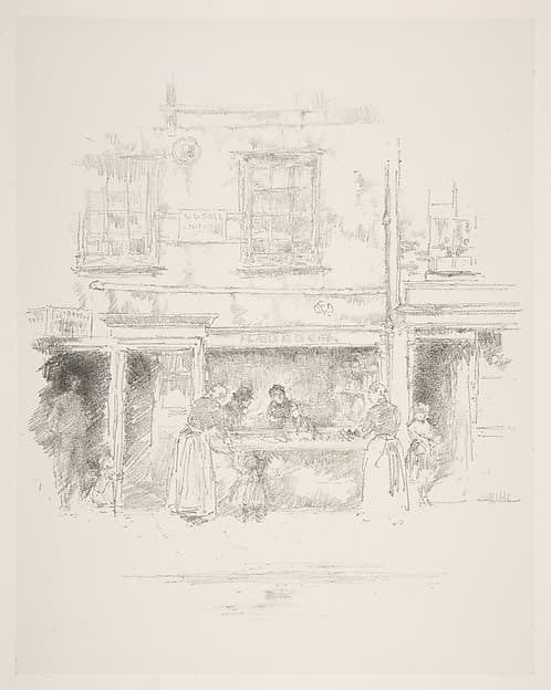 Maunder's Fish Shop, Chelsea — James Abbott McNeill Whistler