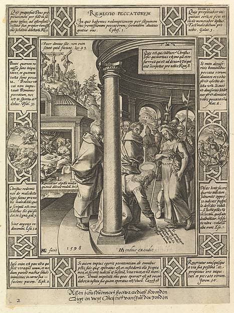 Remissio Peccatorum, from "The Allegories on the Christian Creed" — Hendrik Goltzius