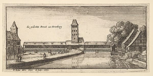 Strasbourg, from "German Views" — Wenceslaus Hollar