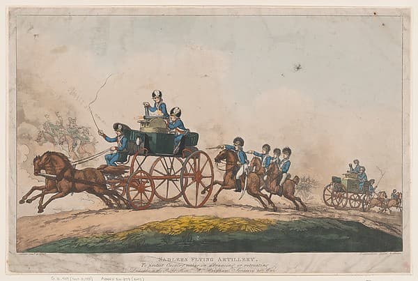 Sadlers Flying Artillery — Thomas Rowlandson