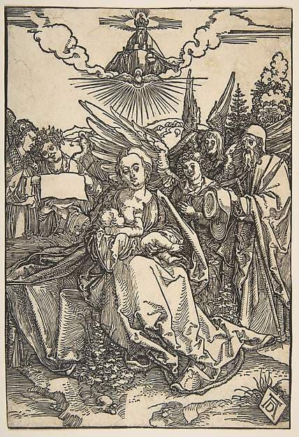 The Holy Family with Five Angels — Albrecht Dürer