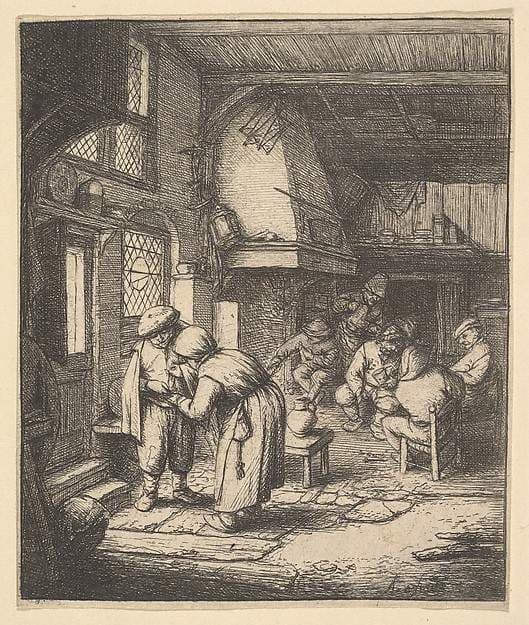 Peasant Paying his Bill — Adriaen van Ostade