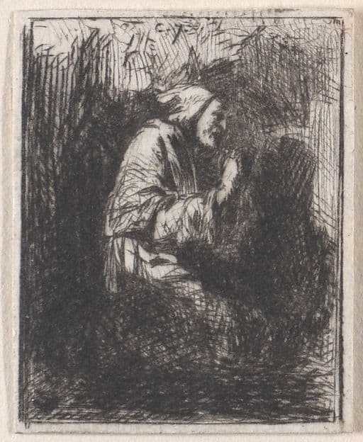 Praying Monk — Charles Émile Jacque