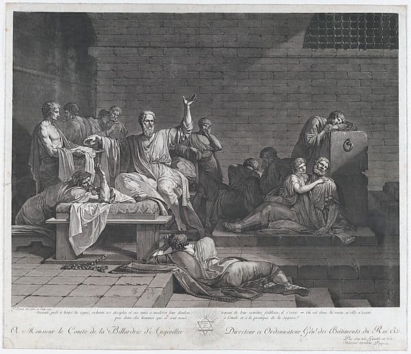 The Death of Socrates — Jean François Pierre Peyron