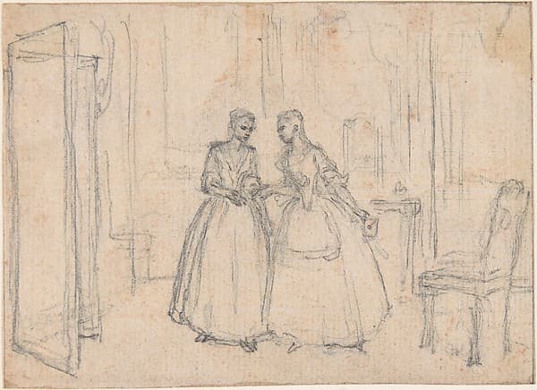 Study for an Engraving of "Songs in the Opera of Flora" — Hubert François Gravelot