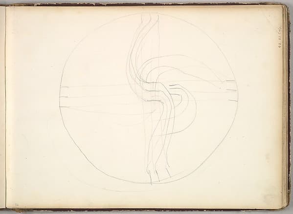 Circular Diagram (in Sketch Book With Drawings on Twenty-six Leaves) — Frederic Leighton