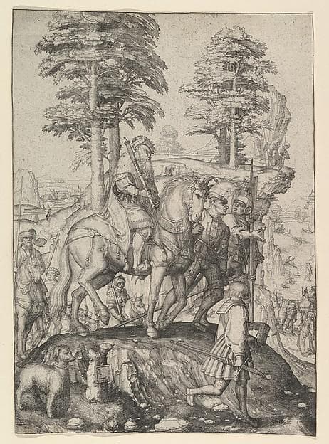 Abigail Before David — Lucas van Leyden