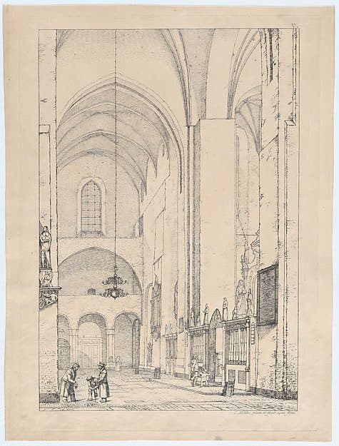 Transept of Aarhus Cathedral — Christen Købke