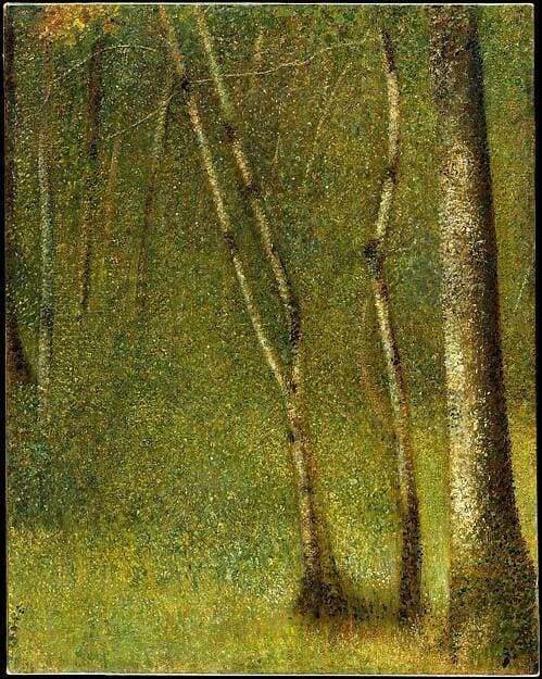 The Forest at Pontaubert — Georges Seurat
